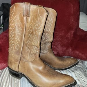 Justin leather cowboy boots size 12